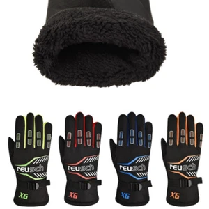 1 Pair Cycling Gloves Plush Thickened Gloves Warm Anti Slip Windproof Gloves _in - Picture 1 of 15