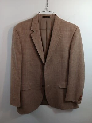 Blazer Vintage Ralph Lauren Marrón Claro 44L Pata de Gallo 100% Lana Pura Foto 1 de 4