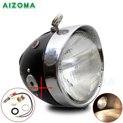 Faro sidecar Ural Dnepr de acero de 7"" para BMW R71 R75 R66 M1 M72 Zündapp DB DS Foto 1 de 4