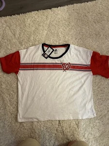 Women’s Washington Nationals Shirt Brand New Size Xl Majestic - Picture 1 of 3
