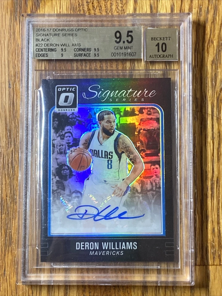2016-17 Deron Williams Donruss Optic Black Prizm 1/1 BGS 9.5 10 AUTO RARE 🔥🔥 — 第 1/2 张图片