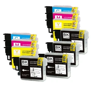 10PK Replacement Ink fits Brother LC61 MFC-J220 MFC-J265W MFC-J270W MFC-J410W - Picture 1 of 1