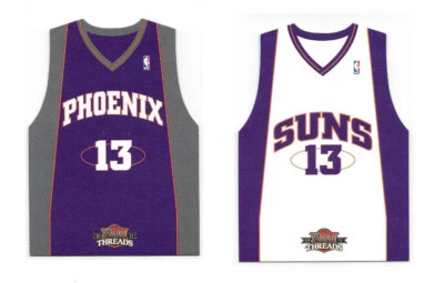 Lot of 2 2010-11 Panini Threads Team Threads Inserts Away & Home #41 Steve Nash - Image 1 of 2