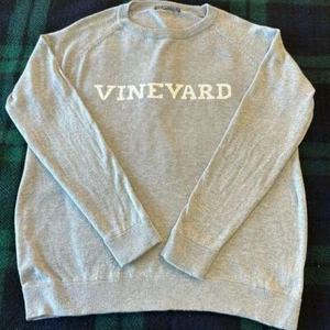 Alashan Women's Vineyard Gray Cotton/Cashmere Blend Crewneck Size S/M - Picture 1 of 7