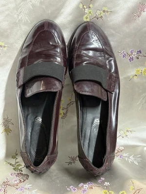 Mocasines TOD’S Borgoña Vino Charol Mujer Talla Italiana 37.5 Foto 1 de 4