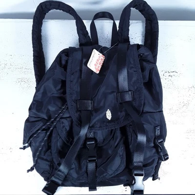 Free People Movement Backpack Black NWT Soft Lightweight Unstructured - Image 1 of 4