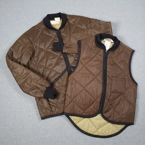 Vintage Sears Sports Center Vest Jacket Men Small Ted Williams Hunting Quilted - Picture 1 of 16