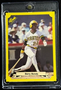 1987 CLASSIC UPDATE YELLOW #113 BARRY BONDS RC ROOKIE CARD ⚾ GREEN BACK RARE - Picture 1 of 12