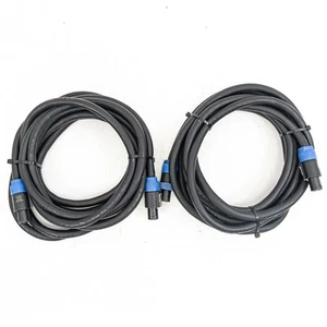 Pair of 15ft Neutrik NL4 4-Pole SpeakOn Cables – Very Good Condition - Picture 1 of 4