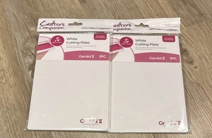 2x Placas de corte Crafters Companion Gemini & Gemini II blancas Junior 9" x 6" - Imagen 1 de 2
