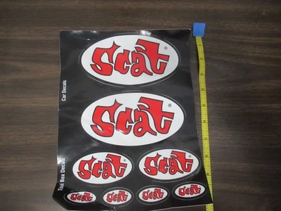 Hoja de calcomanías "SCAT" 8 calcomanías NUEVO Foto 1 de 4