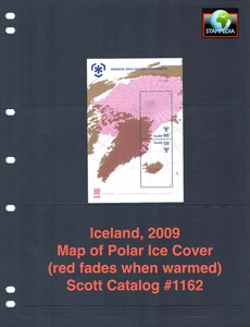 2x $4.50 Scott Value - 2009 ICELAND red recedes when heated s/s CV MNH NH UMM - Picture 1 of 4