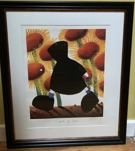 Tirage monté encadré Mackenzie Thorpe LAND OF LOVE édition limitée avec certificat d'authenticité - Photo 1/13