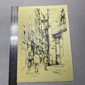 Jan Korthals 8x10 Print - French Paris Street Scene - Donald Art Co - Picture 1 of 6