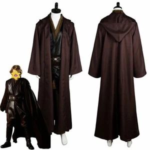 Darth Vader Anakin Skywalker Cosplay Costume Otufits Men's Halloween Brown Suit - Picture 1 of 9