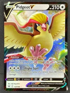Pokémon Pidgeot V 137/196 LOR Lost Origin NM - Picture 1 of 2