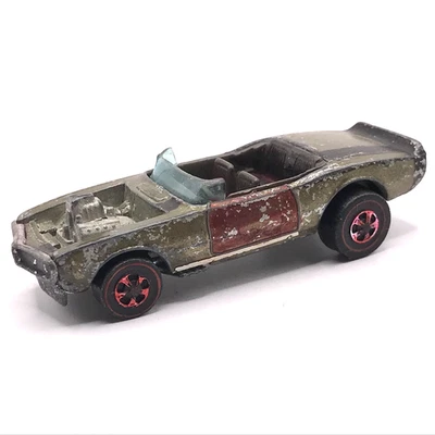 Hot Wheels Redline Light-My-Firebird 1969/1970 gris oliva interior Hecho en Hong Kong Foto 1 de 4