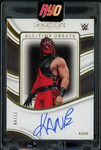Panini Immaculate Collection 2023 WWE Kane All-Time Greats On-Card Auto #'d/49 - Imagen 1 de 2