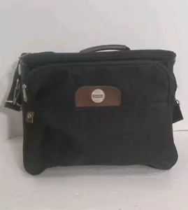 Vintage American Tourister Travel Bag Canvas Leather With Shoulder Strap/Handle - Picture 1 of 15