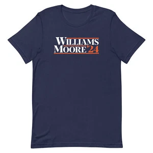 CALEB WILLIAMS & DJ MOORE T-SHIRT Chicago Football 2024 Presidential Duo Tee CHI - Picture 1 of 9