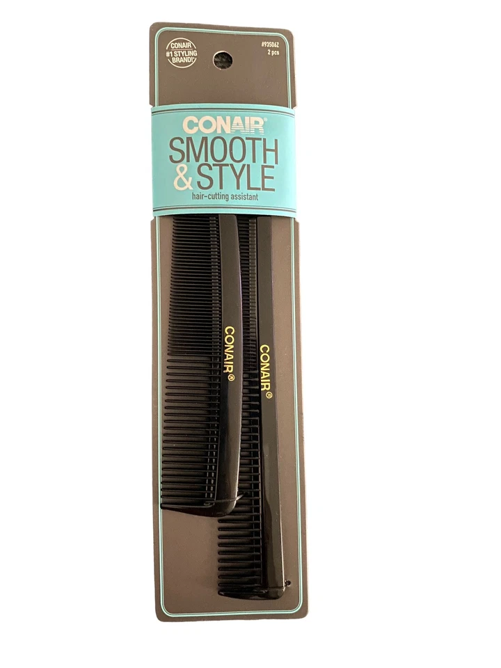 Conair Hard Rubber Pocket and Barber Comb 2 EA ( 6 Pack)