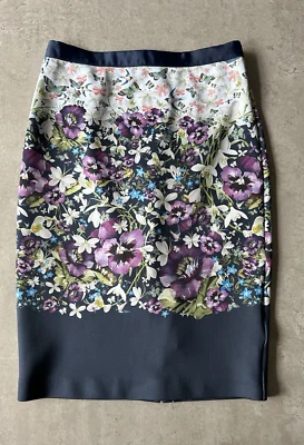 Ted Baker Skirt Women's Floral Pencil Wiggle Party Size 2 - UK 10 - Image 1 of 4