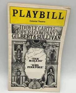 PLAYBILL  Magazine The Mikado  HMS Pinafore Signed James Convoy Ward 1978 Plays - Picture 1 of 9