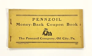 Pennzoil Money Back Coupon Book The Pennzoil Co. Owls Oil Wise Logo Oil City, PA - Picture 1 of 11