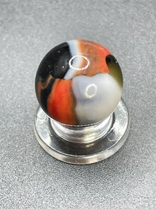 Peltier Rainbo Marble Multi Color Peltier Marble Vintage Marbles 0.629” - Picture 1 of 12