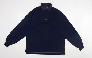 TOG 24 Men's Blue Long Sleeve Polo L - Picture 1 of 12