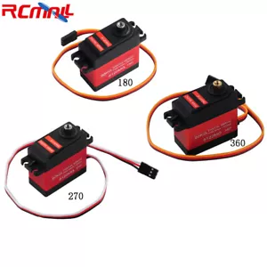 Servomotore robot radiocomandato digitale ingranaggio metallo coppia elevata 20 kg 180 270 360 gradi - Foto 1 di 8