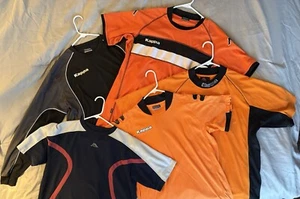Lot Of 5 Kappa Men’s Tee Shirts, Large & XL Orange Black Logo Embroidered - Picture 1 of 4