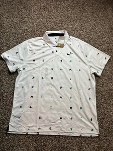 New Nike Tour Dri-FIT Tour Men's White Golf Polo XXLarge FQ0426-100 - Picture 1 of 5