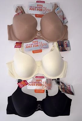 Warners Bra Underwire Full Coverage Stretch No Dig Your Bra Perfect Support 1536 - Image 1 of 4