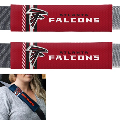 New NFL Atlanta Falcons Car Truck Suv Van Rally Seat Belt Pads Covers Set Cover