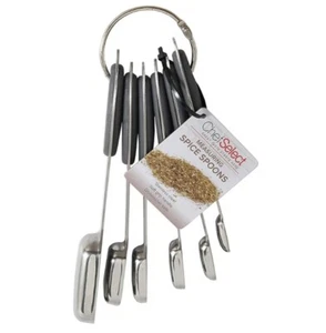 Chef Select Six (6) Piece Measuring Spice Spoons Stainless Steel.. New - Picture 1 of 9