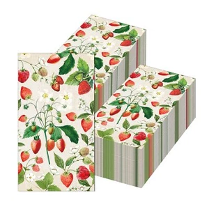 Strawberry Napkins Strawberry Paper Napkins Strawberry Cocktail Napkins for P... - Picture 1 of 8