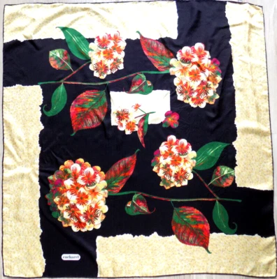 Hermosa bufanda CACHAREL 100 % seda flora accesorios para mujer Foto 1 de 4