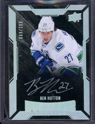 2015-16 UD Black Lustrous Rookies Autographs #75 Derek Forbort 123/299 - Image 1 of 2