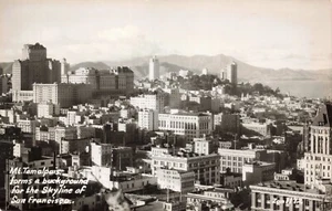 RPPC Mt. Tamalpais Background of San Francisco Skyline - Picture 1 of 2