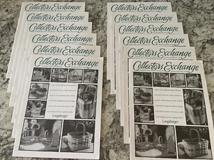 Lot of 12 Longaberger Collectors Exchange Brochures December 2000 to Final Issue - Picture 1 of 8
