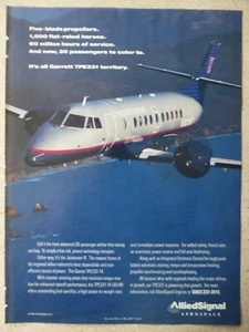 1/1994 PUB ALLIED SIGNAL GARRETT TPE331 JETSTREAM 41 UNITED EXPRESS ORIGINAL AD - Imagen 1 de 1