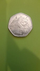 2019 Paddington Bear at St Paul's ( Paul ) Cathedral 50p Coin - Picture 1 of 1