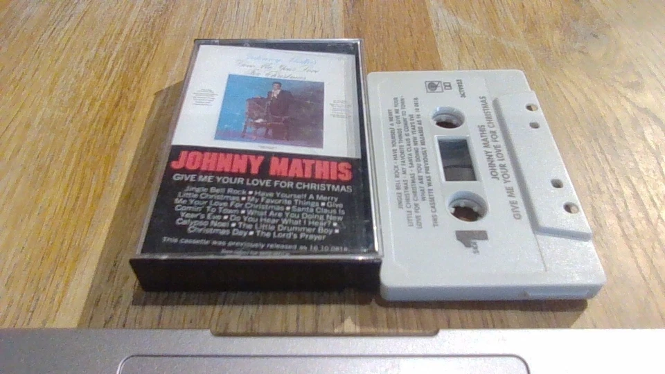 JOHNNY MATHIS GIVE ME YOUR LOVE FOR CHRISTMAS RE COLUMBIA US CASSETTE LP 1969 - Image 1 of 1