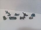 Vintage 1961 Monopoly Game Pieces Parts Replacement Pewter Tokens Lot of 8