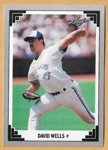 DAVID WELLS TORONTO BLUE JAYS #140 - HOJA CASI NUEVA - MONTADA 1991 - Imagen 1 de 2