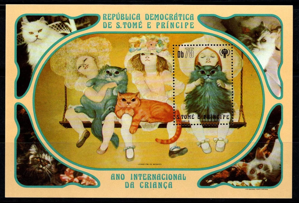 Sao Tomé-et-Principe 1981 Mi. Bl. 77A Bloc Feuillet 100% Sans gomme Enfants, Enf - Photo 1/1