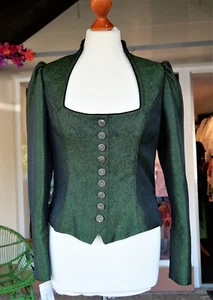 Wenger Mieder, Tracht, Spencer, grün Donnerskirchen Schneewittchen Gr 38 langarm - Bild 1 von 5