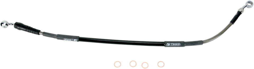 Línea de freno trasero trenzado de acero inoxidable Moose Racing para 05-21 Yamaha YZ 125 250 Foto 1 de 1