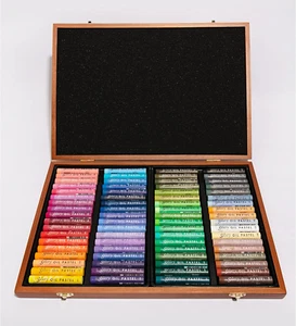 Soft Oil Pastels Wood Box Set of 72 - Assorted Colors - Picture 1 of 4